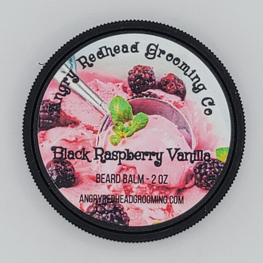 Black Raspberry Vanilla Beard Balm by Angry Redhead Grooming Co - angryredheadgrooming.com