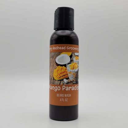 Mango Paradise Beard Wash by Angry Redhead Grooming Co - angryredheadgrooming.com