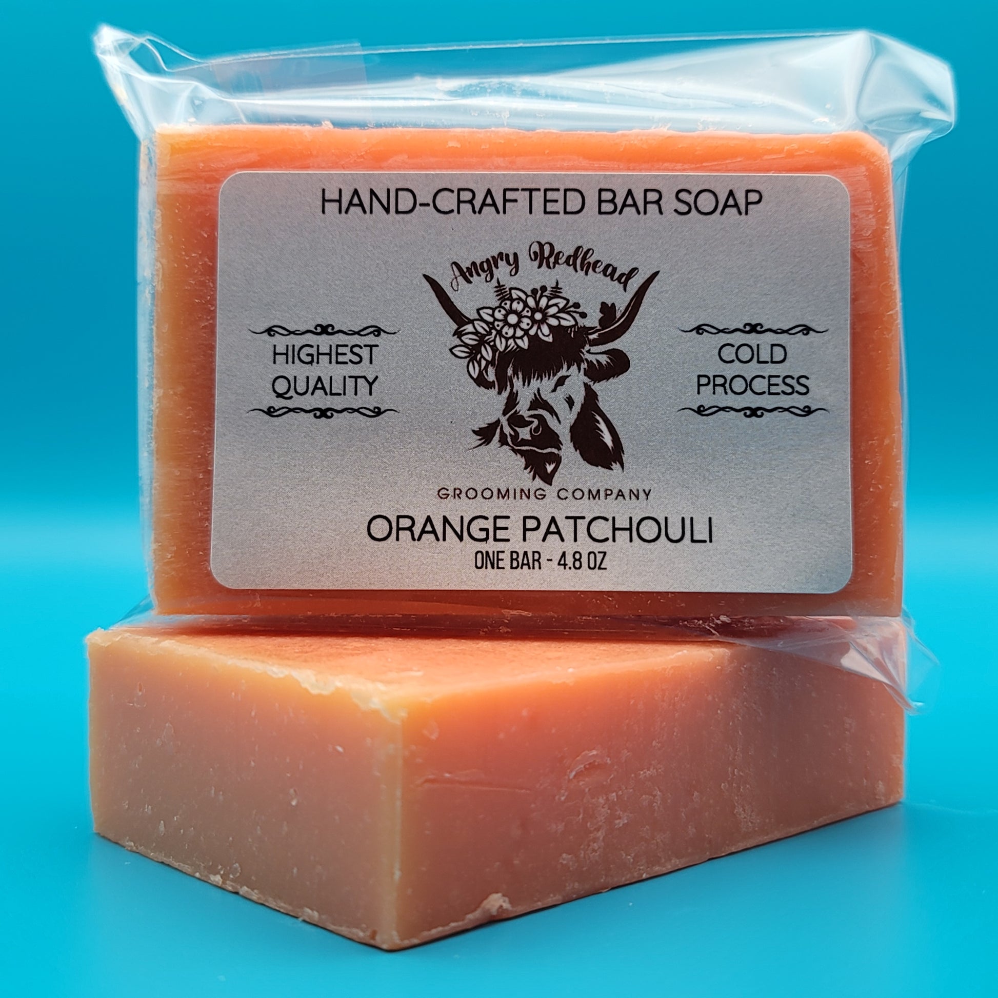 Orange Patchouli Bar Soap by Angry Redhead Grooming Co - angryredheadgrooming.com
