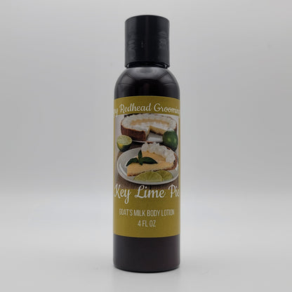 Key Lime Pie Goat's Milk Body Lotion by Angry Redhead Grooming Co - angryredheadgrooming.com