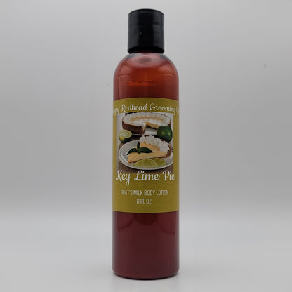 Key Lime Pie Goat's Milk Body Lotion by Angry Redhead Grooming Co - angryredheadgrooming.com