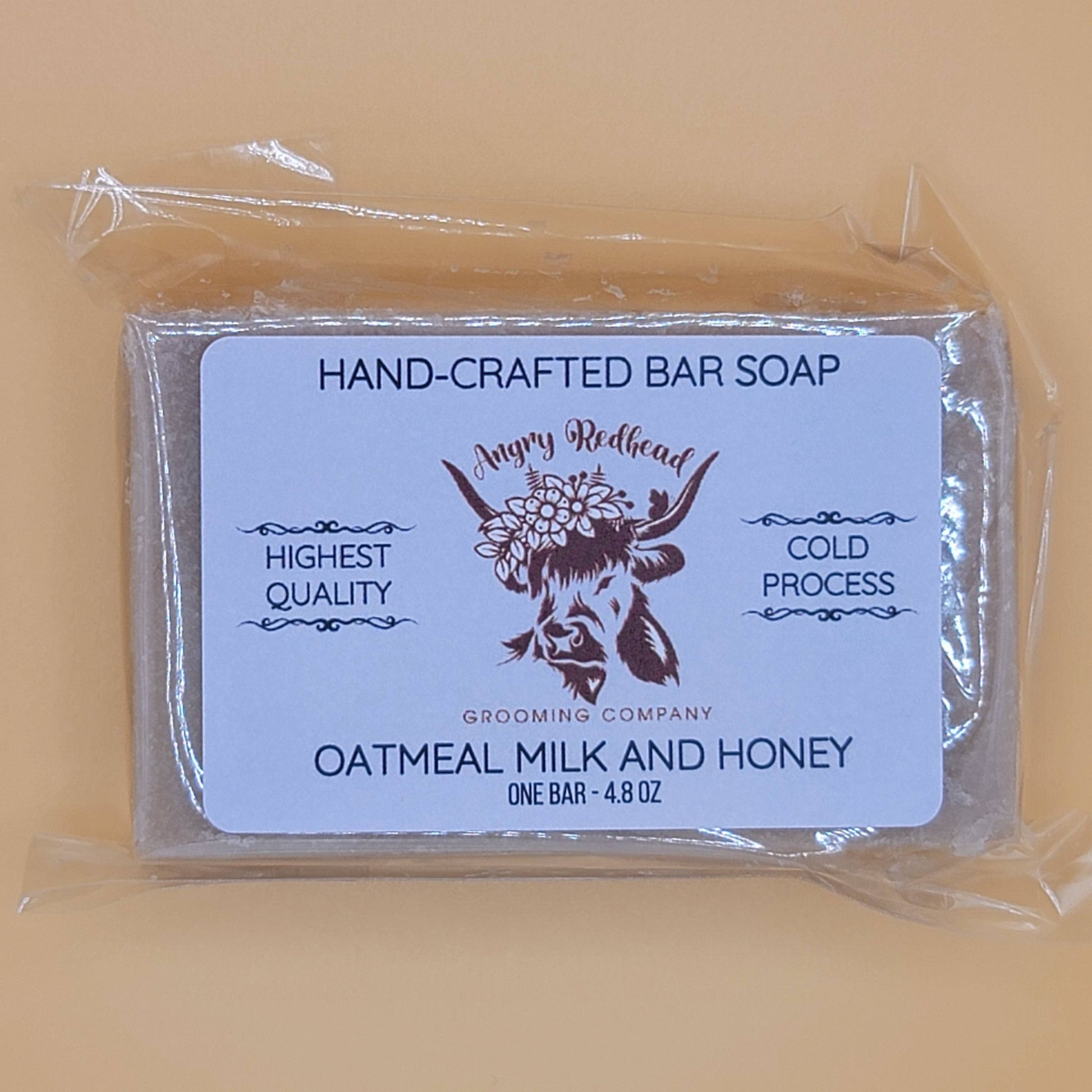 Oatmeal Milk & Honey Bar Soap by Angry Redhead Grooming Co - angryredheadgrooming.com