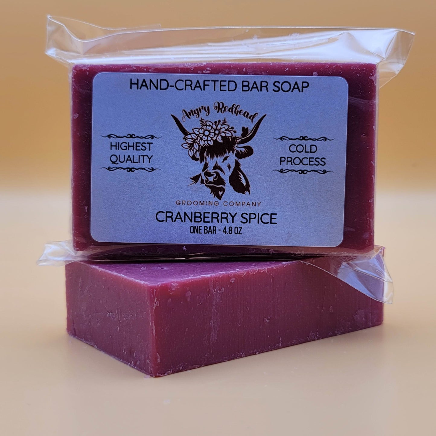 Cranberry Spice Bar Soap by Angry Redhead Grooming Co - angryredheadgrooming.com