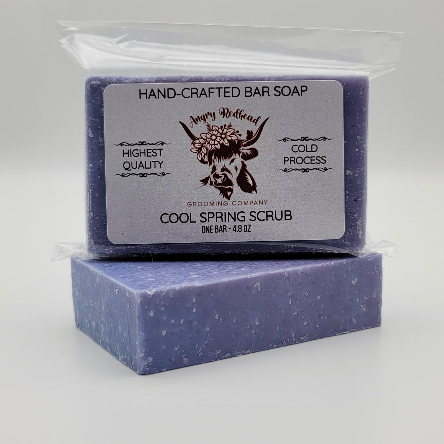 Cool Spring Scrub Bar Soap by Angry Redhead Grooming Co - angryredheadgrooming.com