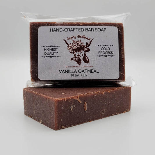 Vanilla Oatmeal Bar Soap by Angry Redhead Grooming Co - angryredheadgrooming.com