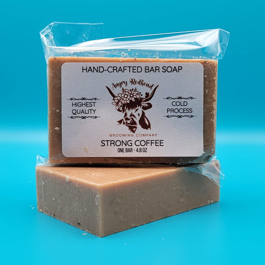 Strong Coffee Bar Soap by Angry Redhead Grooming Co - angryredheadgrooming.com