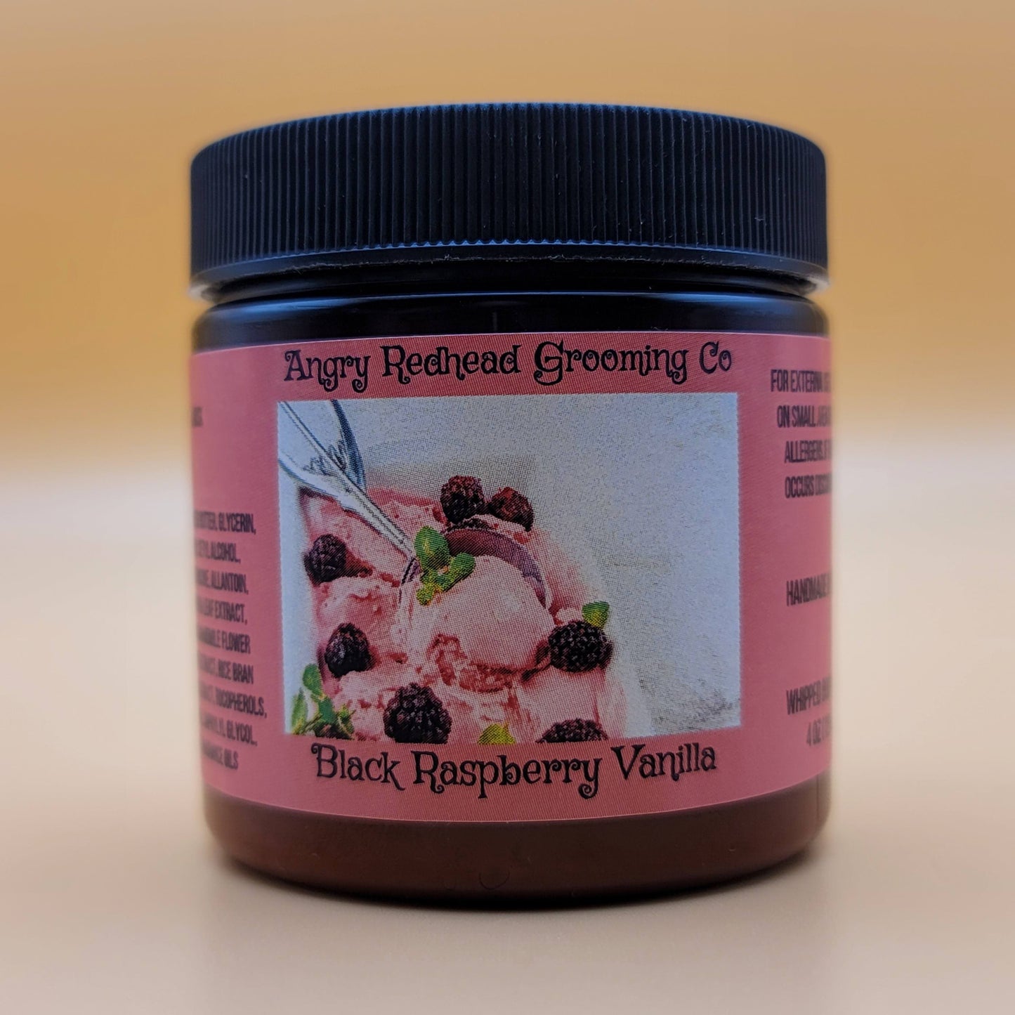 Black Raspberry Vanilla Whipped Body Butter by Angry Redhead Grooming Co - angryredheadgrooming.com