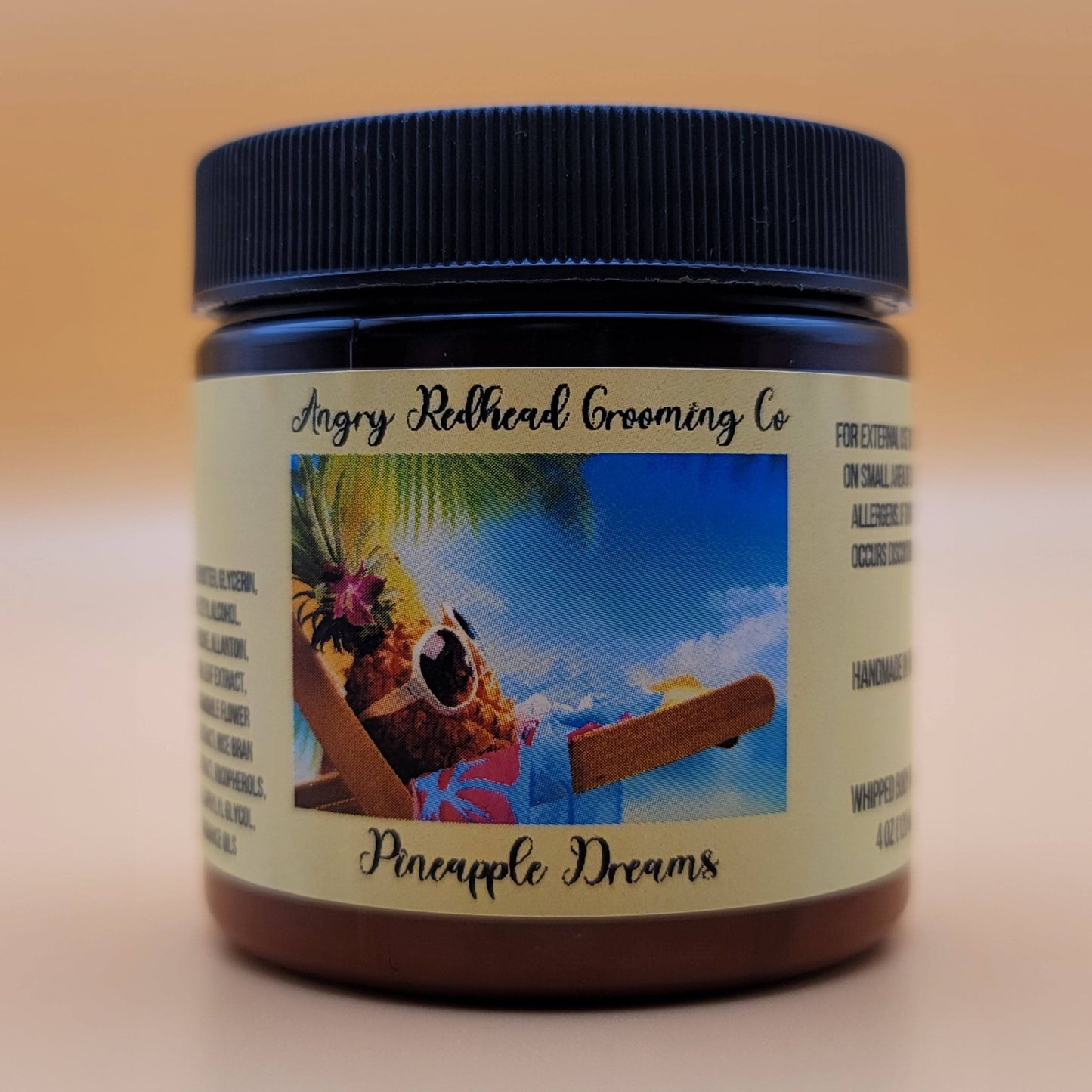 Pineapple Dreams Whipped Body Butter by Angry Redhead Grooming Co - angryredheadgrooming.com