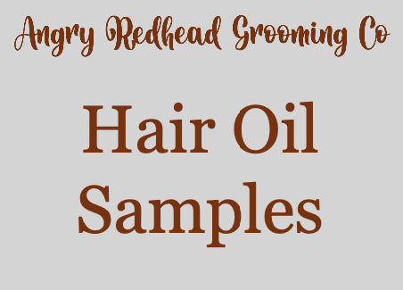 Hair Oil Sample - Three 5ml Bottles by Angry Redhead Grooming Co - angryredheadgrooming.com